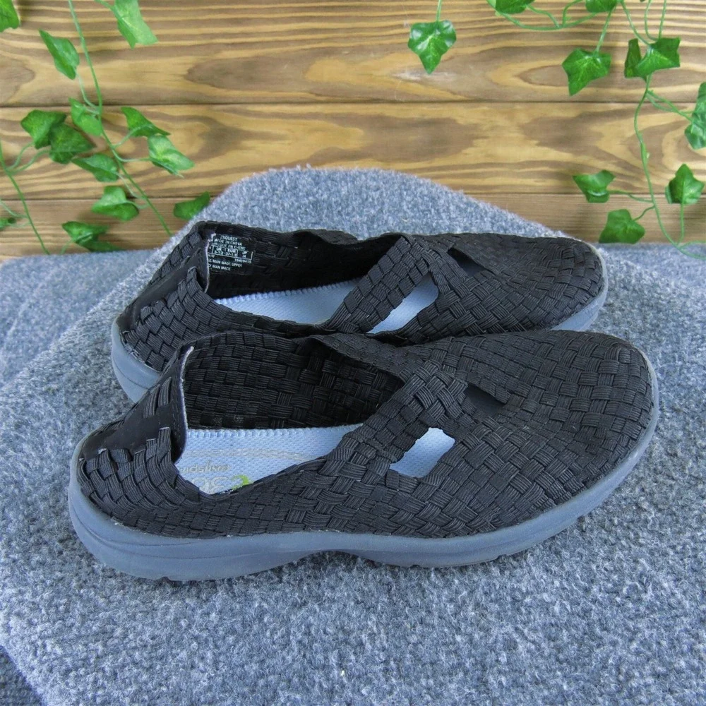 Easy Spirit Women Quest‎ Weave Mary Jane Black Fabric Sz 7 Wide Gently Used 2025